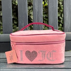 Juicy Couture Pink Velvet Makeup Case
